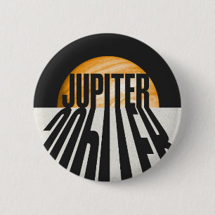 Macaron Rond 5 Cm Planète Jupiter avec ombre