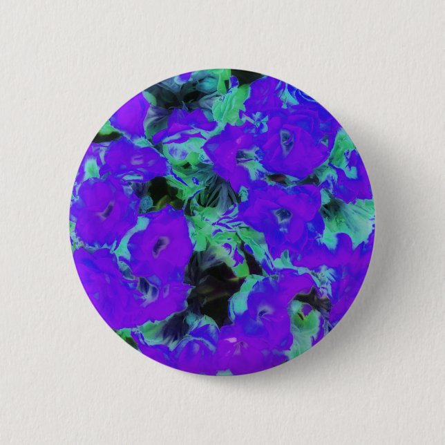 Macaron Rond 5 Cm Plante kalanchoe violet brillant (Devant)