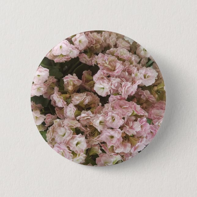 Macaron Rond 5 Cm Plante rose Kalanchoe (Devant)