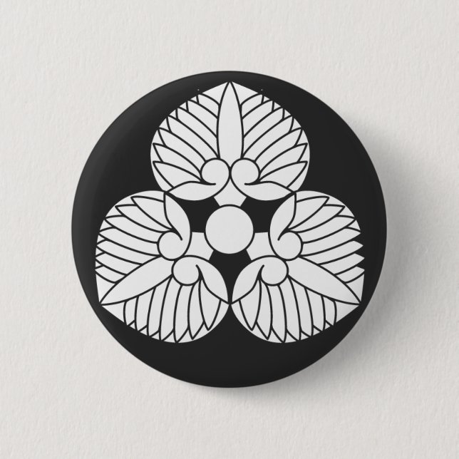 Macaron Rond 5 Cm plantes [Famille Crest] (Devant)