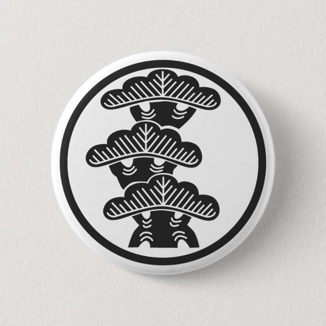 Macaron Rond 5 Cm plantes [Famille Crest] (Devant)