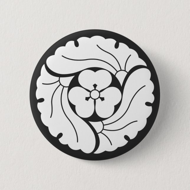 Macaron Rond 5 Cm plantes [Famille Crest] (Devant)
