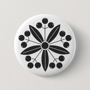 Macaron Rond 5 Cm plantes [Famille Crest]