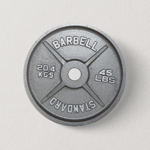 Macaron Rond 5 Cm Plaque Barbell