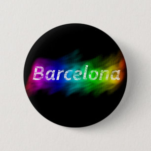 Macaron Rond 5 Cm Plaque Barcelone Gay (Button Barcelone Gay)
