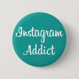 Macaron Rond 5 Cm Plaque Instagram Addict