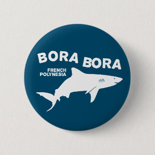 Macaron Rond 5 Cm Plongée De Requin À Bora Bora