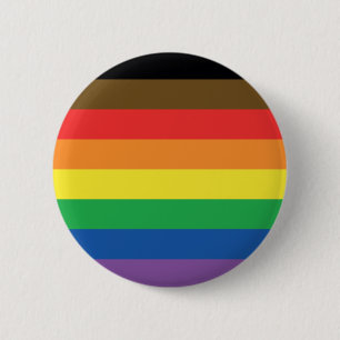 Macaron Rond 5 Cm Plus colorent plus d'arc-en-ciel LGBT
