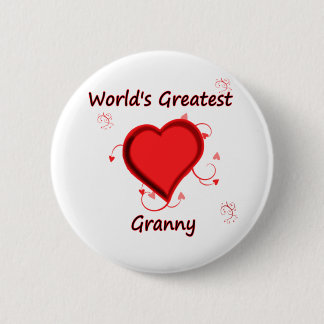 Macaron Rond 5 Cm Plus grande mamie du monde