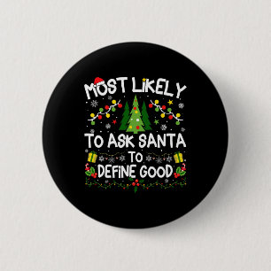 Macaron Rond 5 Cm Plus susceptible de demander au Père Noël de défin