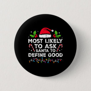 Macaron Rond 5 Cm Plus susceptible de demander au Père Noël de défin