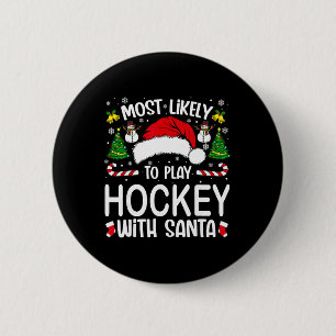 Macaron Rond 5 Cm Plus susceptible de jouer au hockey avec le match