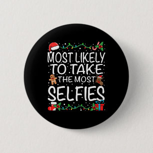 Macaron Rond 5 Cm Plus susceptible de prendre le plus de selfies Fam