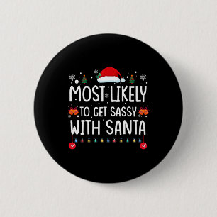 Macaron Rond 5 Cm Plus susceptible d'obtenir Sy avec Santa Fun Famil