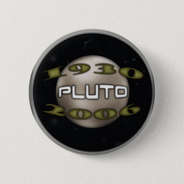 Macaron Rond 5 Cm Pluto Commemorative 1930-2006 (Devant)