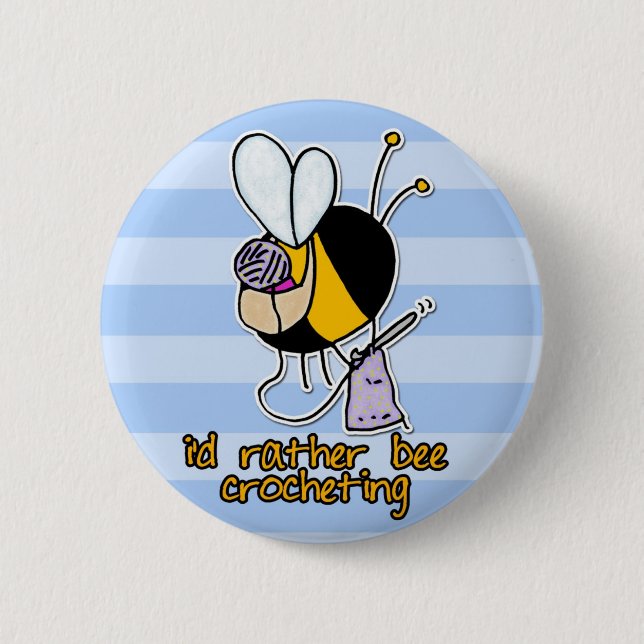 Macaron Rond 5 Cm plutôt faire du crochet d'abeille (Devant)