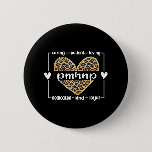Macaron Rond 5 Cm PMHNP Infirmière psychiatrique en santé mentale