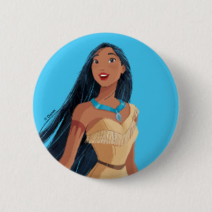 Macaron Rond 5 Cm Pocahontas Esprit du Vent