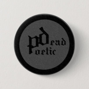 Macaron Rond 5 Cm poétique mort (bande)