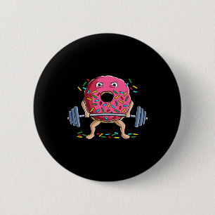 Macaron Rond 5 Cm Poids Funny Gym Bodybuilding Deadlift Work