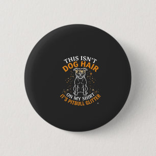 Macaron Rond 5 Cm Poils de chien Pitbull Paillettes Lunettes de sole