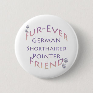 Macaron Rond 5 Cm Pointeur court allemand Furever