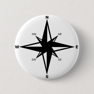 Macaron Rond 5 Cm points cardinaux