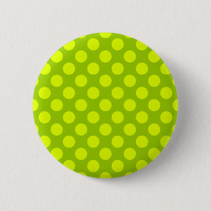 Macaron Rond 5 Cm Points chartreuse