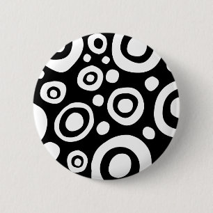 Macaron Rond 5 Cm Points et cercles - 05 - Customisés