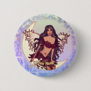 Macaron Rond 5 Cm Poison Poison Fairy pin
