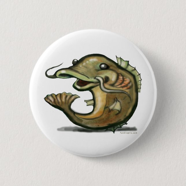 Macaron Rond 5 Cm Poisson-chat (Devant)