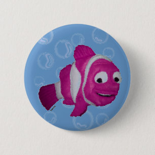 Macaron Rond 5 Cm Poisson rose