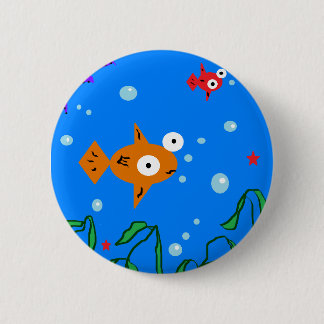 Macaron Rond 5 Cm Poissons