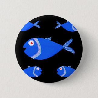 Macaron Rond 5 Cm Poissons de guppy