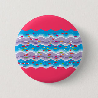 Macaron Rond 5 Cm poissons en mer