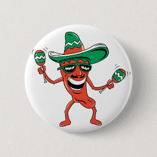 Macaron Rond 5 Cm Poivre de piment de danse