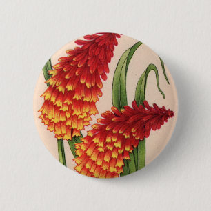 Macaron Rond 5 Cm pokers chauds rouges couteaux fleurs