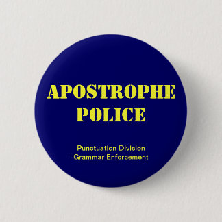 Macaron Rond 5 Cm Police d'apostrophe