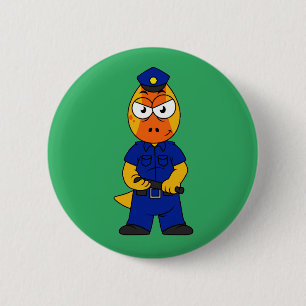 Macaron Rond 5 Cm Police de Pachycéphalosaure.