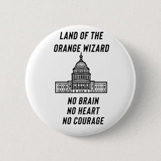 Macaron Rond 5 Cm Political Satire: The Orange Wizard’s Capitol