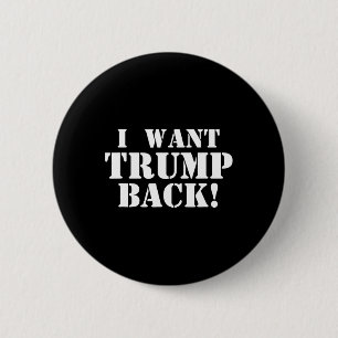 Macaron Rond 5 Cm Politique - Je veux Trump Ck - 45e président Trump