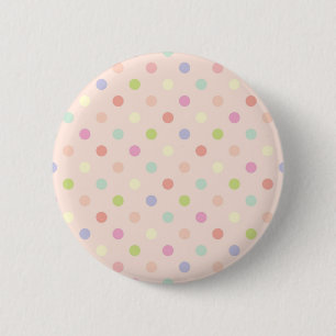 Macaron Rond 5 Cm Polka dot