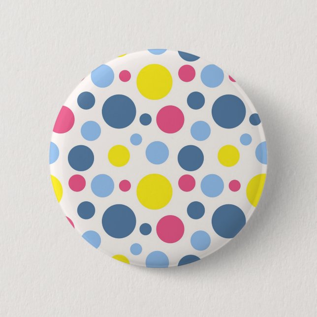 Macaron Rond 5 Cm Polka dot (Devant)