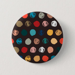 Macaron Rond 5 Cm Polka dot