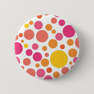 Macaron Rond 5 Cm Polka dot