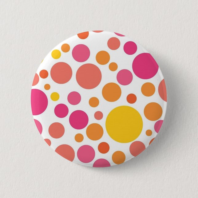 Macaron Rond 5 Cm Polka dot (Devant)