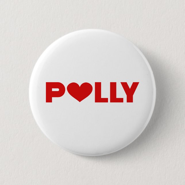 Macaron Rond 5 Cm Polly Love (Devant)