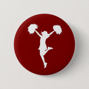 Macaron Rond 5 Cm Pom-pom girl Cheerleading l'art d'ensemble par Al