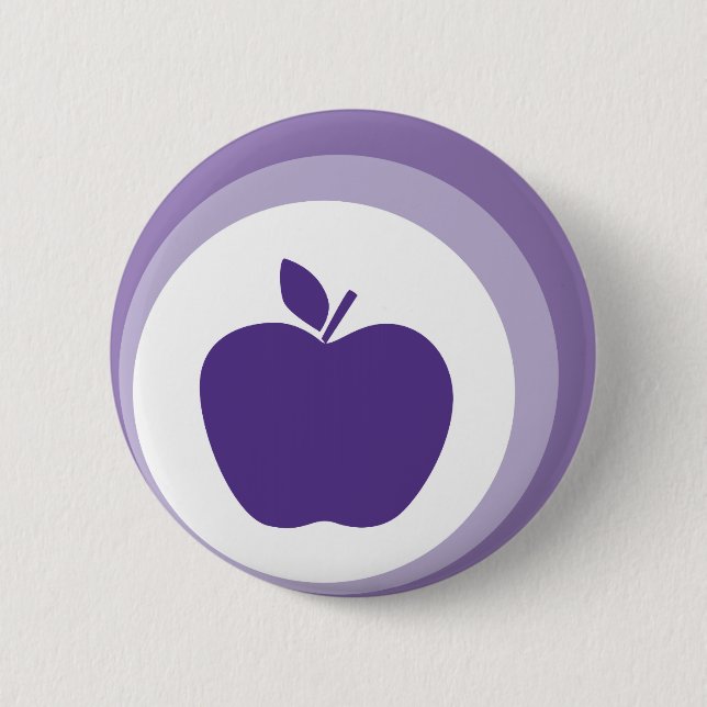 Macaron Rond 5 Cm pomme pourpre (Devant)