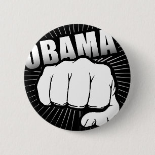 Macaron Rond 5 Cm Pompe de poing d'Obama